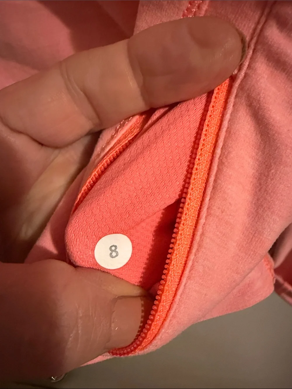 lululemon athletica Peach Lightweight Zip-Front Long Sleeve Pullover